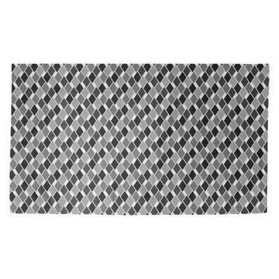 Tapis zone grise diamants rétro Avicia