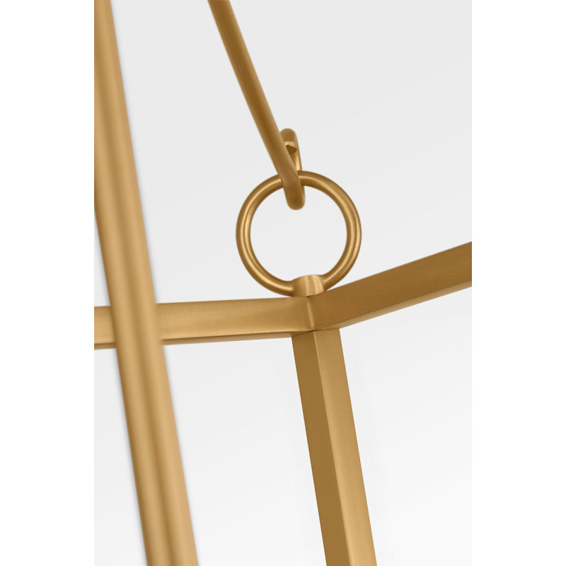 Carlyle Lantern, Burnished Brass, 87" H x 13.75" W  x 13.75" D, 3
