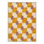 Tapis intérieur jaune / beige / mauve lavable à la machine avec envers antidérapant Bintliff-1273100315