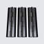 3x Black Acrylic Piano Hinges 200 mm, Continuous Plastic Hinges