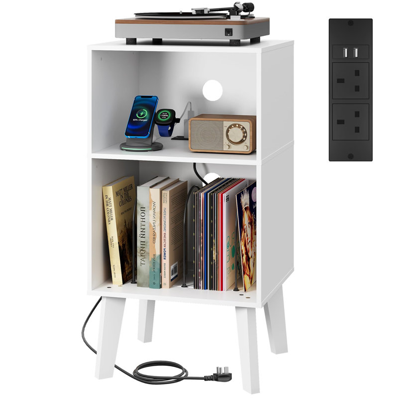 86cm H Media Shelves, White