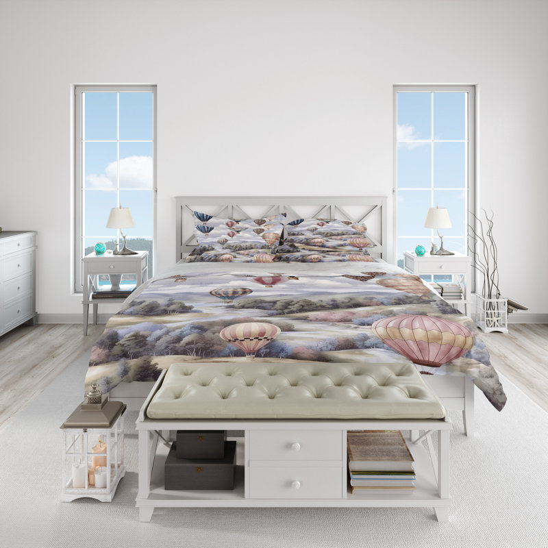 Abstract Duvet Cover, King Duvet Cover + 2 King Shams