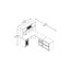 Ensemble de bureau d'ordinateur avec clapier 4 articles Kaionna-44216593