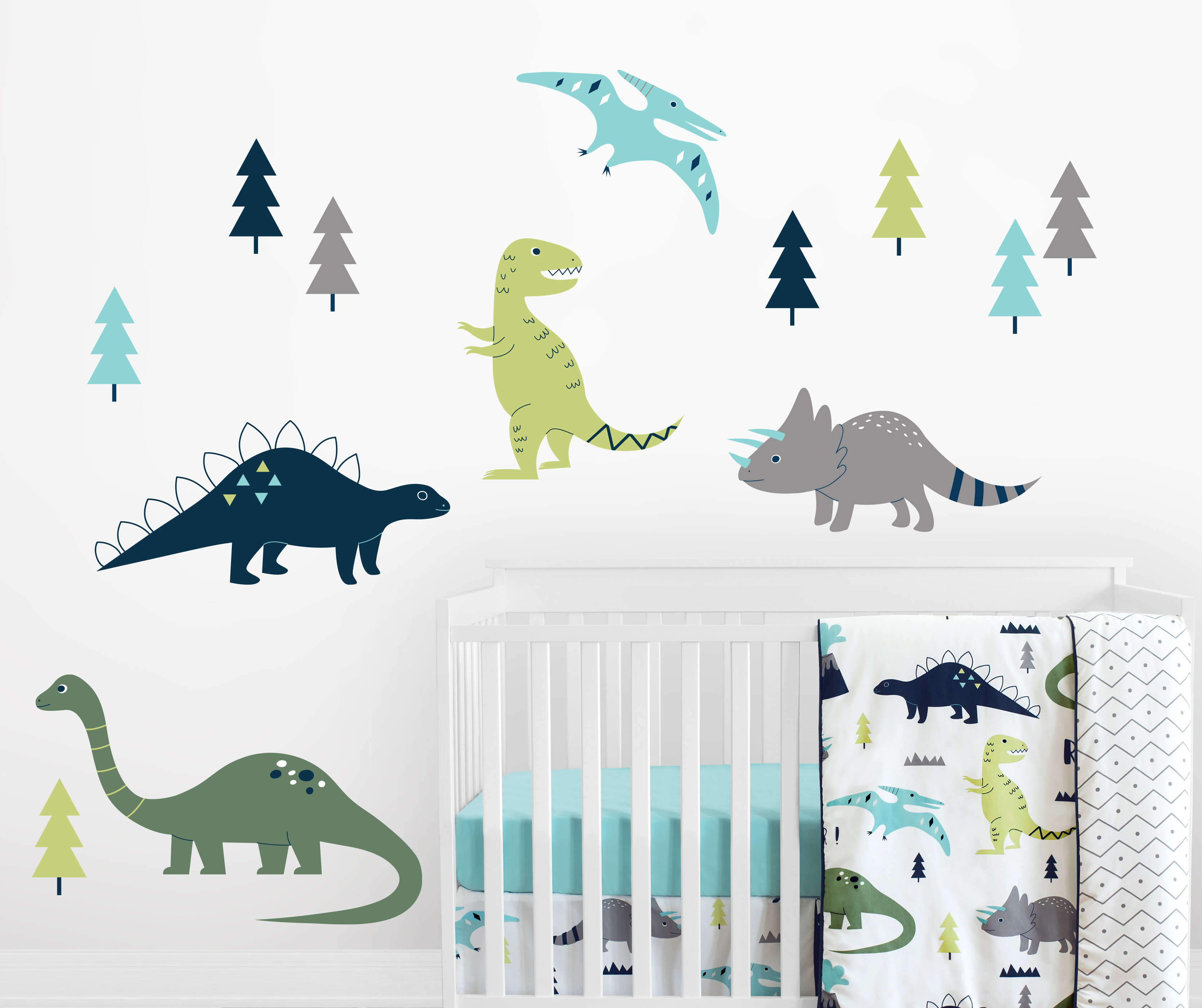 Sweet Jojo Designs Large Mod Dinosaur Wall Sticker/Decal Set & Reviews
