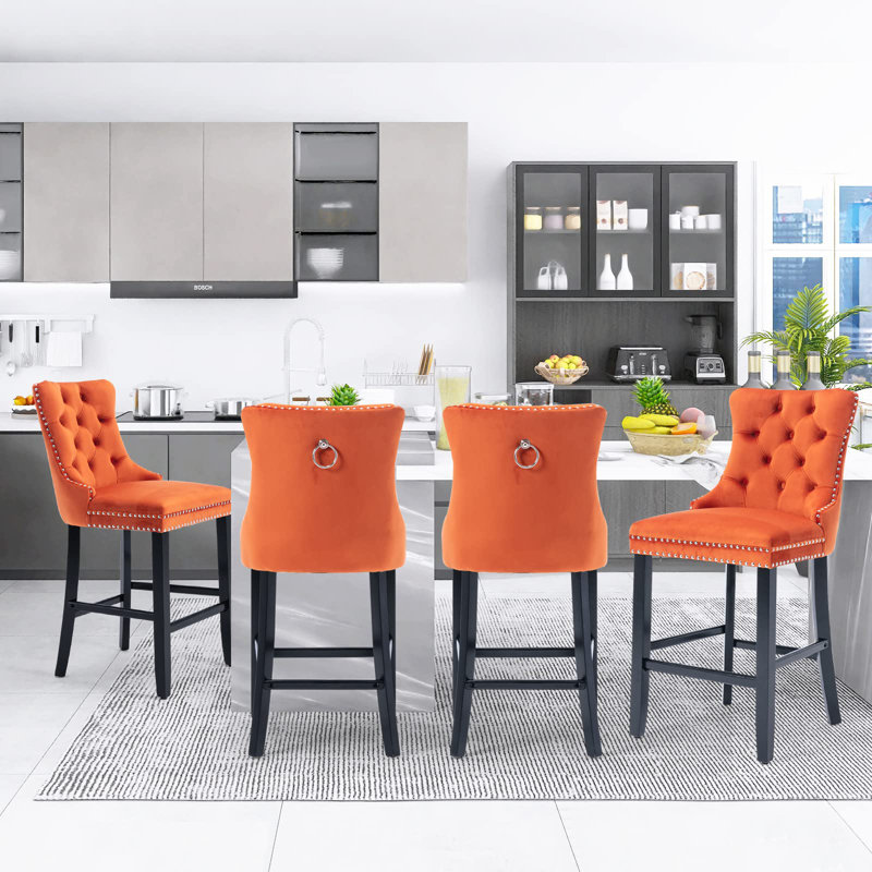 Tabouret de bar 27,2 po Coutee, Orange