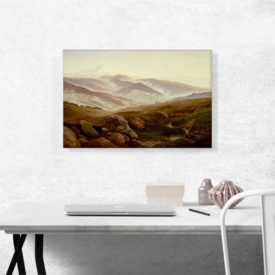 " Memories Of The Giant Mountains 1835 " by Caspar David Friedrich Painting Print