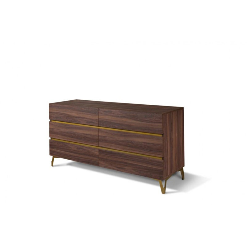 Ensemble de chambre avec lit plateforme 5 pièces Eduardo, Grand
