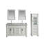 Ensemble de meuble-lavabo de salle de bain double 72 po avec miroir Lusk