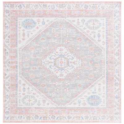 Tapis beige / bleu rose Beecher Bayside 118