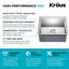 Évier de cuisine en acier inoxydable KRAUS Standart PRO-98155468-98155469