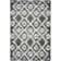 Bethlyn Ikat Ivory/Charcoal Area Rug