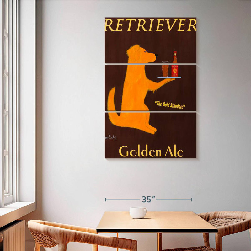 Yarlin Retriever Golden Ale, H 65 po x l 42 po