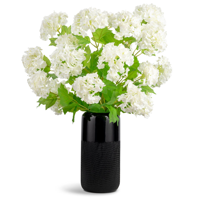 Sylvie RealTouch Snowball Hydrangea Arrangement