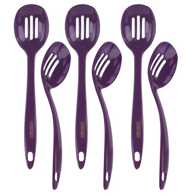 6 Piece Reston Lloyd Melamine Slotted Spoons Set