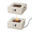Square Concrete Propane Smokeless Fire Pit Table