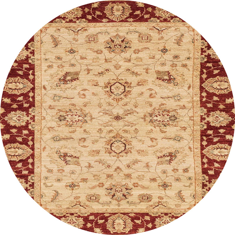 Abstract Indoor Rug, Round 6'
