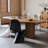 Brown Free form Solid Wood Butterfly Leaf Dining Table-108466910