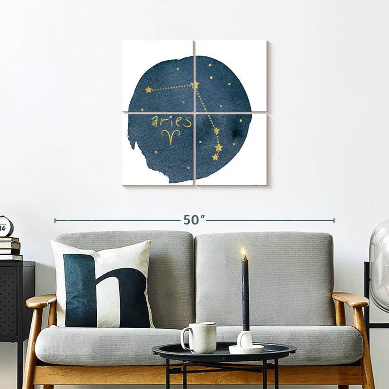 Horoscope Adella Bélier, H 26 po x l 26 po