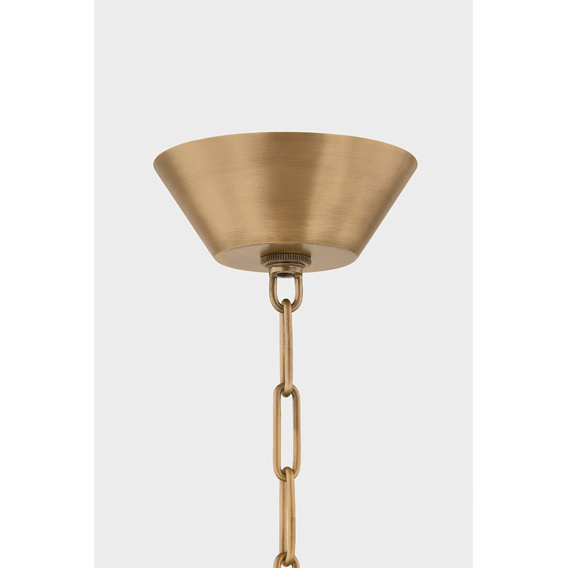 Patina Brass Pendant with Natural Woven Rattan Shade