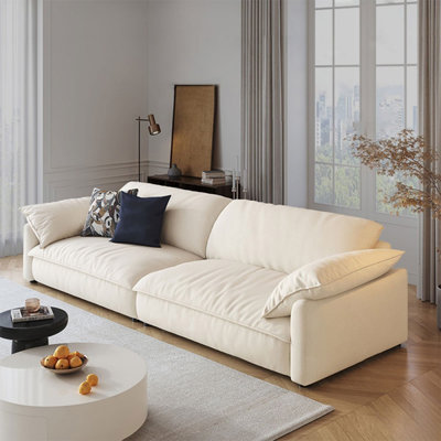 Coussin modulaire blanc en polyester