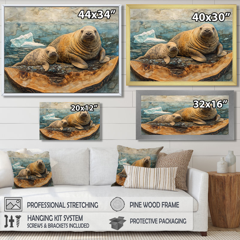 Rubinstein - Morse, art mural, H 12 po x l 20 po, Impression encadrée flottante, Or