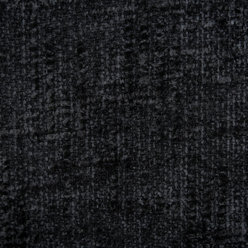 Canapé modulaire en chenille, Noir, noir, noir, noir