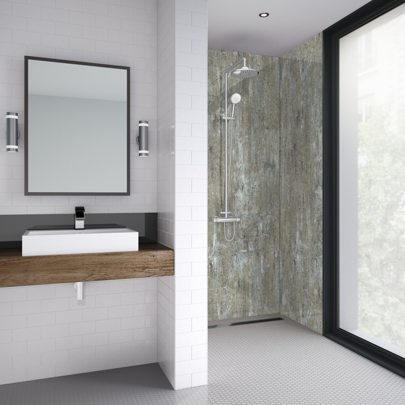 90mm W x 242mm H Decorative Wall Panel with Glass