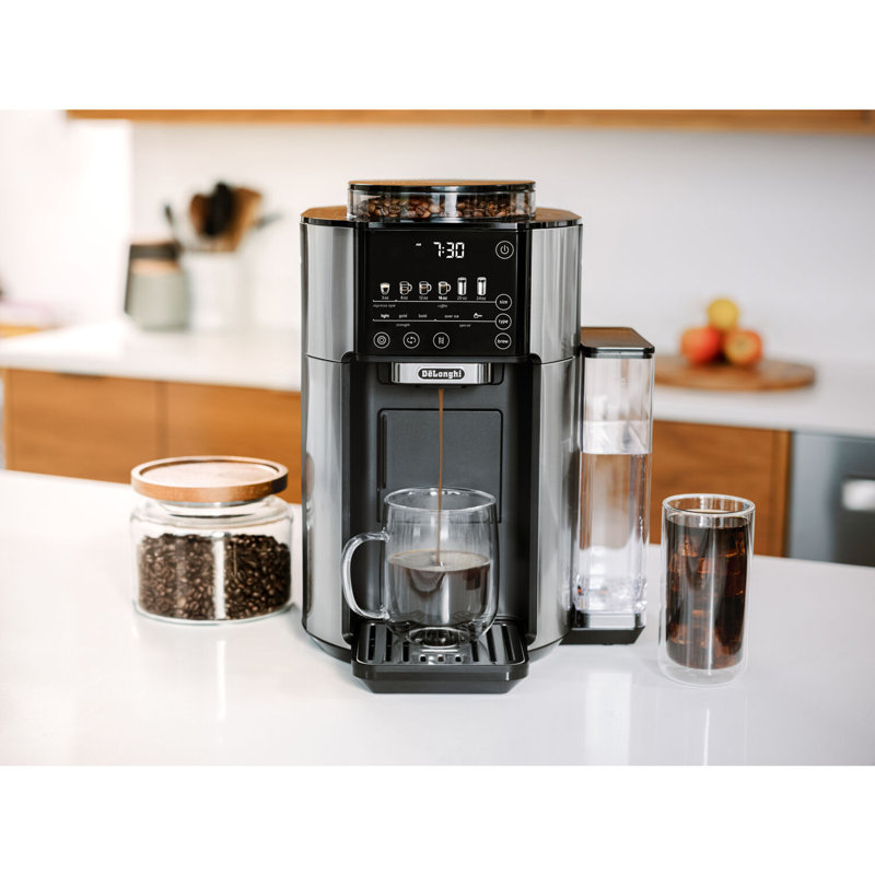 TrueBrew™ Automatic Single-Serve Drip Coffee Maker with Built-In Grinder and Bean Extract Technology