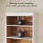 5-Tier White Bookcase with 2 Drawers Storage Organizer