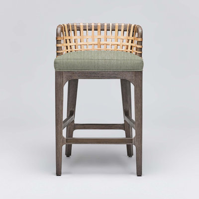 Palms Upholstered Stool