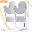 Deiss Pro 2-Piece Heat and Stain Resistant Silicone Oven Mitts for Cooking