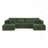 U shape Modular Sectional Sofa-589818092