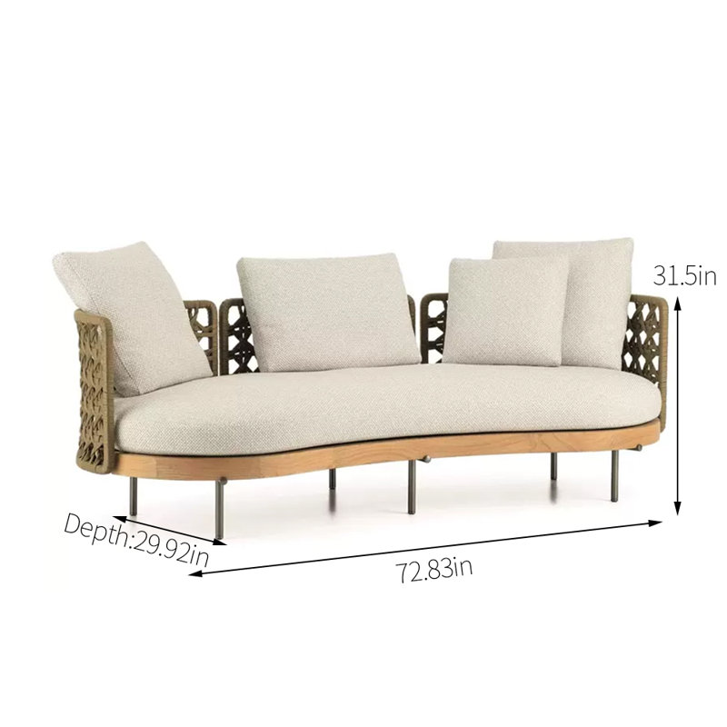 Naihla 72,83 extérieur avec coussins Sunbrella®
