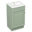 Meuble-lavabo 18 po avec lavabo, meuble-lavabo avec tablette de porte et tablette réglable