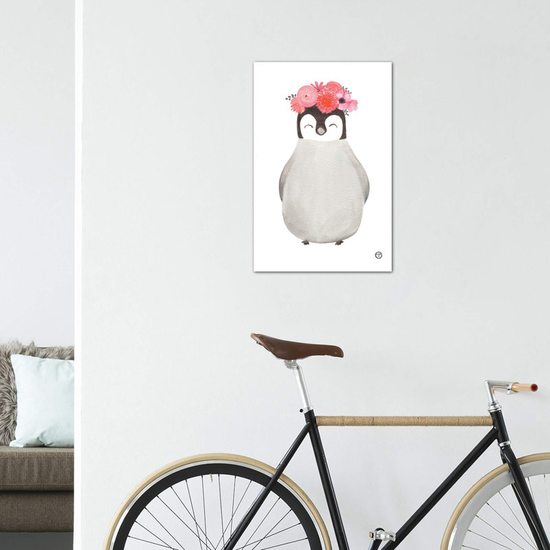 Penguin Art, 48" H x 32" W x 1.5" D, Wrapped Canvas