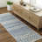 Bernhard Global Blue/Ivory Area Rug-1145411196