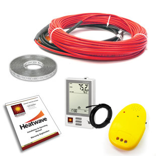 HeatWave Floor Heating Cable 120V with Ground Fault Programmable Thermostat