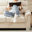 82 pouces, style, 3 sièges, beige, siège à assise souple moyenne, style détente en famille