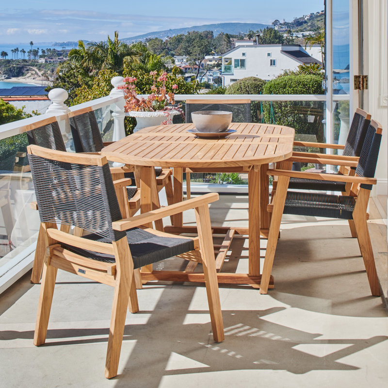 Oslo Stacking Teak Patio Dining Chair