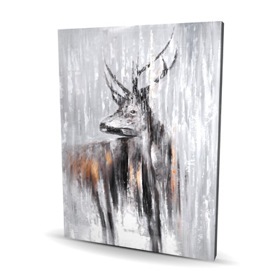 Deer in the Forest - Living Room Canvas Home Decor Art
