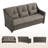 Keaisha 74'' Wide Outdoor Wicker Patio Sofa-1013832771-1013832769