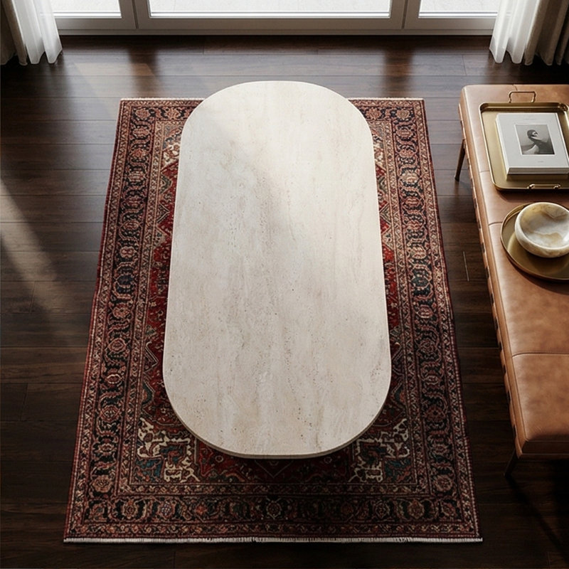 Table basse Maren, Travertin