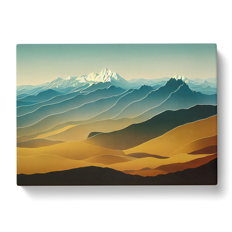 Enchanting Mountain Landscape - Wrapped Canvas, 40cm H x 60cm W x 3cm D