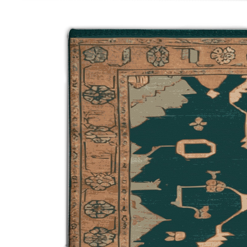 Tapis bleu intérieur et extérieur surteint, Rectangulaire 2 pi x 3 pi
