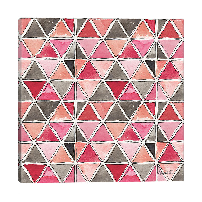« chic accents pattern », art, H 37 po x l 37 po x P 1,5 po, Toile tendue