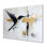 Watercolor Abstract Hummingbirds Flight I - Hummingbird Animal Metal Art, Modern Metal Print