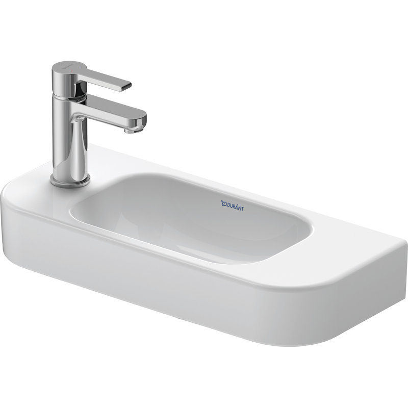 Duravit Happy D.2 Ceramic 20" Wall Mount Bathroom Sink