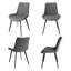 Ensemble de salle à manger de cuisine, table de salle à manger extensible de 43 à 59 po avec chaise rembourrée (table, 4 chaises)-126089815-126089814-126089813