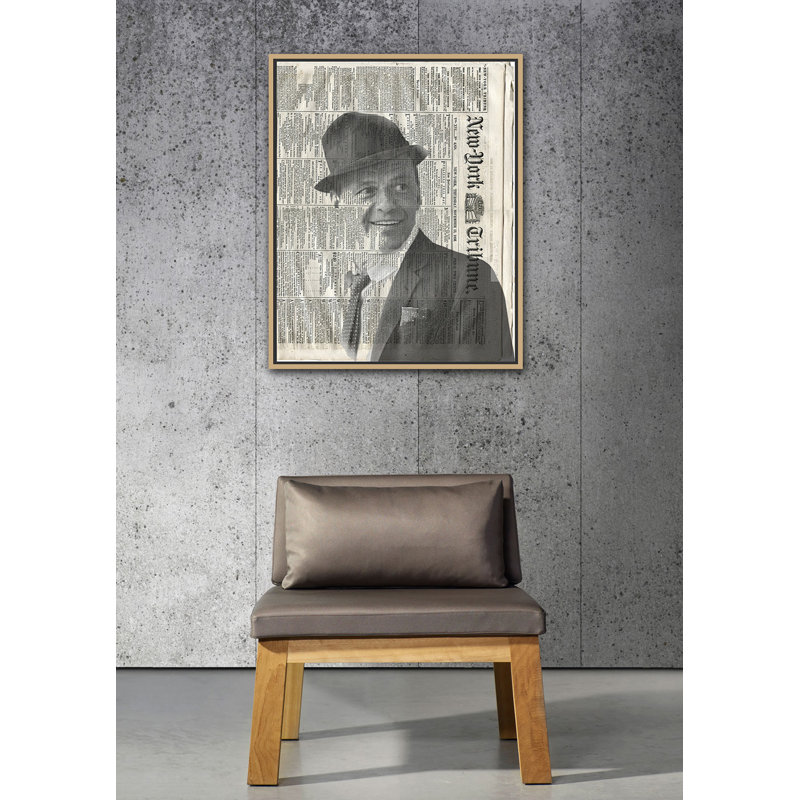 " Sinatra ", Gold Framed, 42" H x 32" W x 2" D