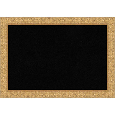 Lila Gold Wood Framed Corkboard, Natural Cork Bulletin Board, Organization Board, Pin Board